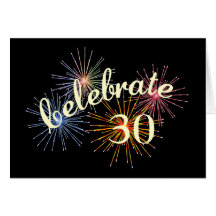 Comemore um 30o aniversário cartões