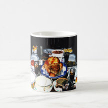 Comensal da acção de graças, caneca
