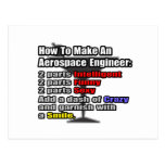 Como fazer um engenheiro aeroespacial cartao postal