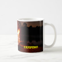 Como sobre o acampamento                           caneca