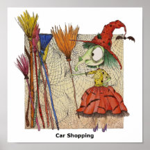 Compra do carro posteres