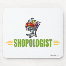 Compras na mercearia engraçadas mouse pad
