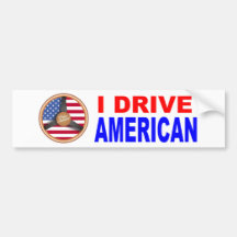 Conduza o autocolante no vidro traseiro americano adesivo