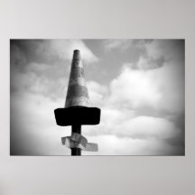 Cone do tráfego posteres