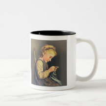 Confecção de malhas da menina caneca