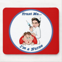Confie-me - eu sou uma enfermeira mousepad