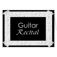 Considerando da guitarra cartao