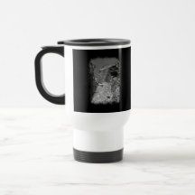 Construção velha. Paredes de pedra com janela Caneca