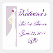 convide, o ShowerJune nupcial 12 de Katerina, 2011 Adesivos