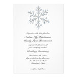 Convite 2 do casamento do floco de neve do inverno