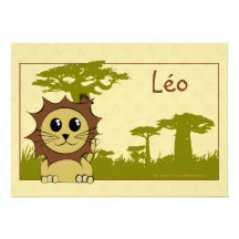 Convite adopção o rei savane - leão