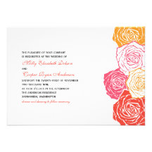 Convite cor-de-rosa do casamento da flor
