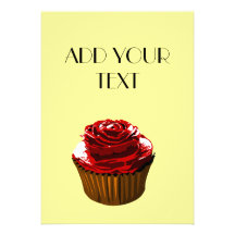Convite cor-de-rosa do cupcake