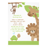 Convite de aniversário da selva