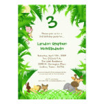 convite de aniversário do jardim zoológico do safa