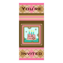 Convite de aniversário feito sob encomenda