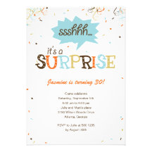 Convite de festas da surpresa do chá dos confetes