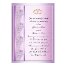 Convite do casamento da lavanda