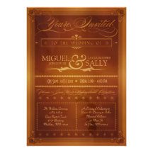 Convite do casamento do estilo do poster do país d