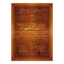 Convite do casamento do estilo do poster do país d