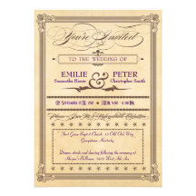 Convite do casamento do poster do creme & do Brown