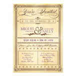 Convite do casamento do poster do creme & do Brown