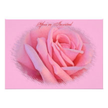 Convite do casamento do rosa do rosa