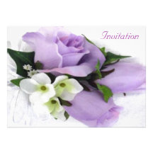 Convite do casamento do rosa do roxo