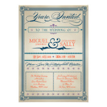 Convite do casamento vintage