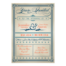 Convite do casamento vintage