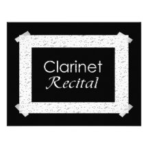 Convite do considerando do clarinete