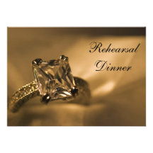 Convite do jantar de ensaio da princesa Diamante