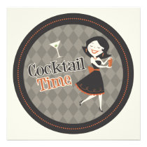 Convite do tempo do cocktail convites