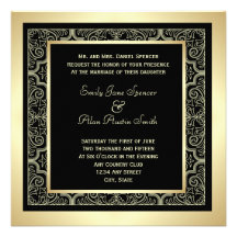Convite elegante do casamento do quadro