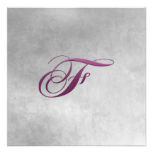 Convite-f elegante do monograma