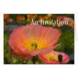 Convite floral cartao
