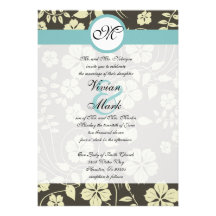 Convite floral do casamento da videira