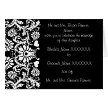 Convite floral do casamento do vintage - - cartoes