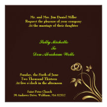 Convite floral Wedding