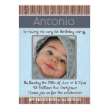 Convite PhotoTemplate - Antonio dos bebés