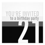 Convites de festas do aniversário de 21 anos {prat
