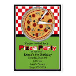 Convites do aniversário do partido da pizza