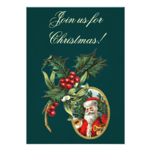 Convites do natal vintage