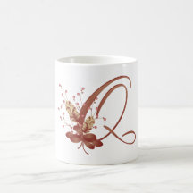 Copo da letra R do monograma da acção de graças Caneca