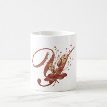 Copo da letra Y do monograma da acção de graças Caneca