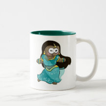 Copo de café bonito do geek de Bollywood Canecas