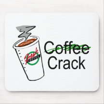 Copo de café da rachadura do café mouse pad