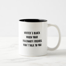 Copo de café do bloco dos escritores caneca