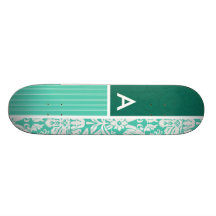 Cor damasco verde de Seafoam Skate