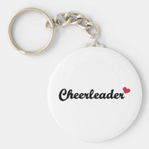 Coração do cheerleader chaveiro
